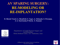 AV SPARING SURGERY