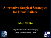 Alternative Surgical Strategies for Heart Failure