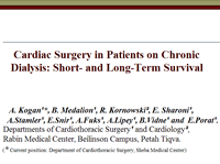 Cardiac Surgery in Patients on Chronic Dialysis: Short- and Long-Term Survival