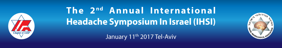 The 2nd Annual International Headache Symposium In Israel (IHSI)